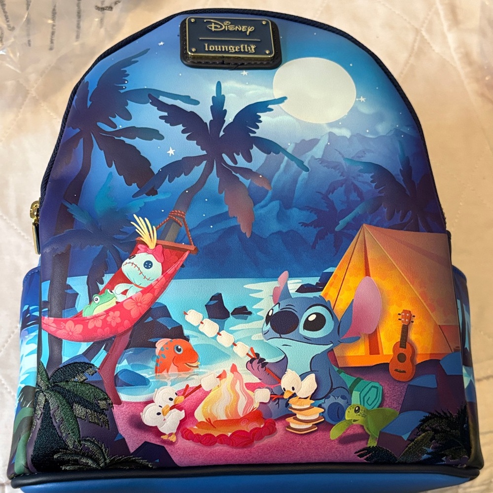 Loungefly Blue Disney Stitch Backpack